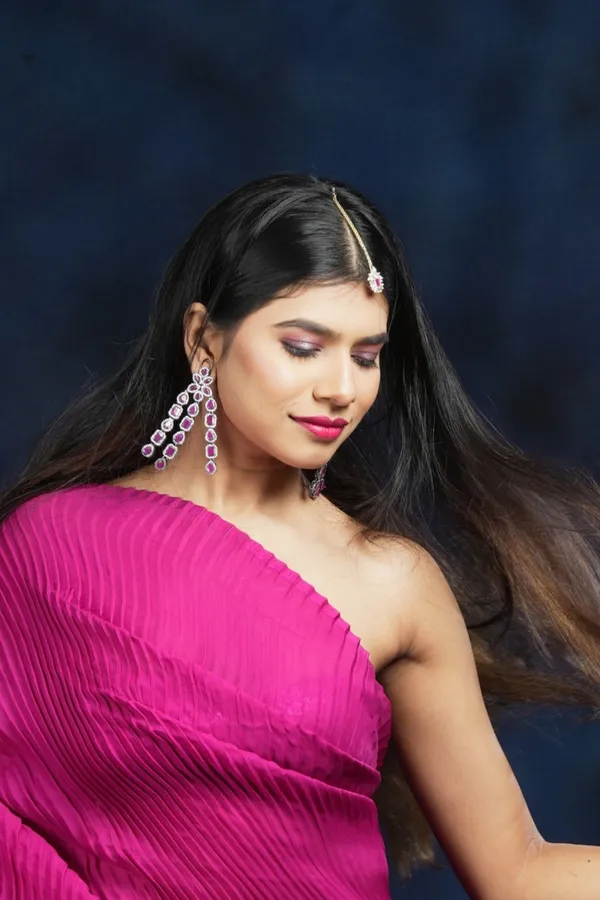 Purple_Long_Tassel_Style__Puple_American_Diamond_Fusion_Drop_Earring_For_Women_&_Girls