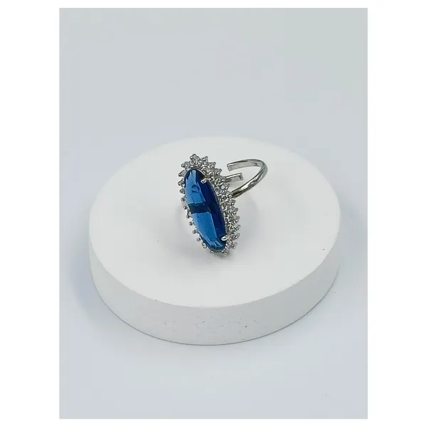 Blue_Sapphire_American_Diamond_Ring_for_Women_&_Girls_|_Traditional_Elegant_Design


