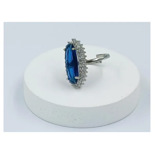 Blue_Sapphire_American_Diamond_Ring_for_Women_&_Girls_|_Traditional_Elegant_Design

