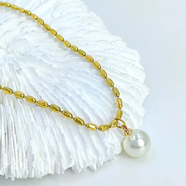Elegant_Pearl_Pendant_Necklace_for_Women_|_Tarnish-Free_&_Waterproof_Stainless_Steel_Beaded_Chain_|_45cm_Dainty_Jewelry