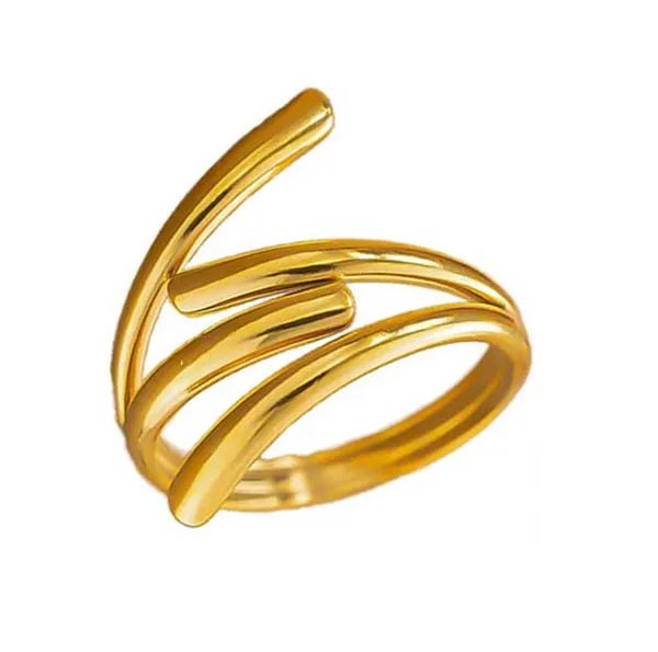 Irregular_Loop_Design_Ring_for_Women_&_Girls_|_Adjustable_Stainless_Steel_Western_Jewelry

