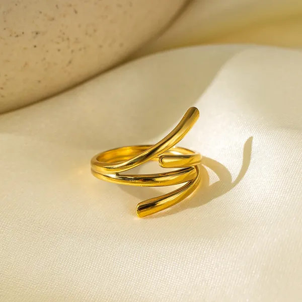 Irregular_Loop_Design_Ring_for_Women_&_Girls_|_Adjustable_Stainless_Steel_Western_Jewelry

