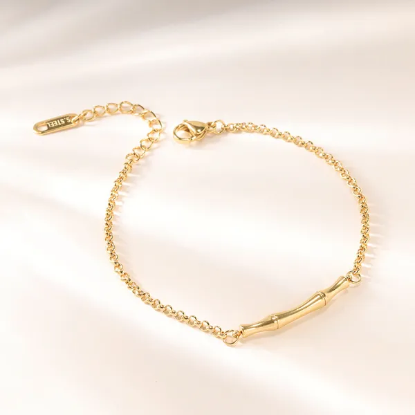 Anti_Tarnish_Bamboo_Leaf_Design_titanium_steel_PVD_Gold_plated_Stainless_Steel_bracelet_Chain_Bracelet_For_Girls_&_Women