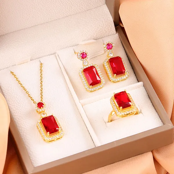 Red_Zircon_Rectangle_Necklace_Set_with_Ring_&_Earrings