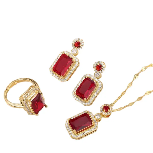 Red_Zircon_Rectangle_Necklace_Set_with_Ring_&_Earrings