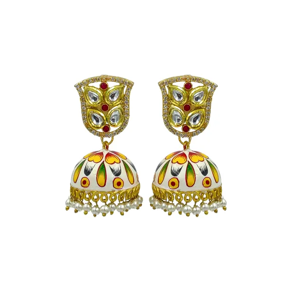 Hand_Pinted_Vibrant_Meenakari_Jhumka_for_Women_&_Girls
