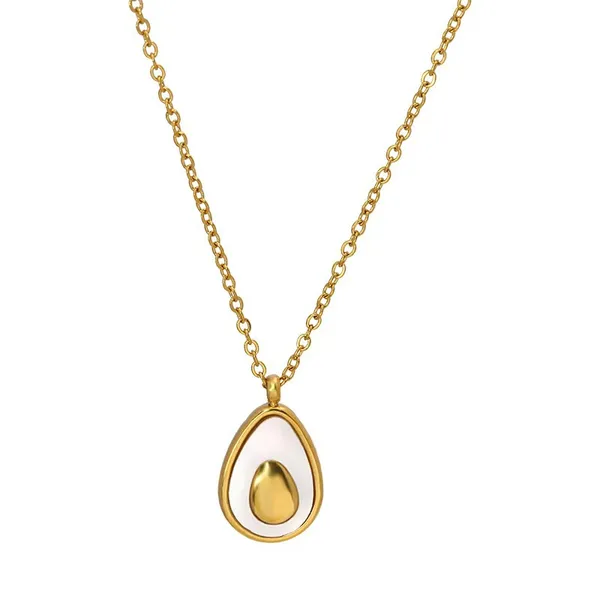 White_Avocado_Design_Stainless_Steel_Anti_Tarnish_Pendant_Chain_For_Women_&_Girl_As_A_Daily_Use_Jewellery