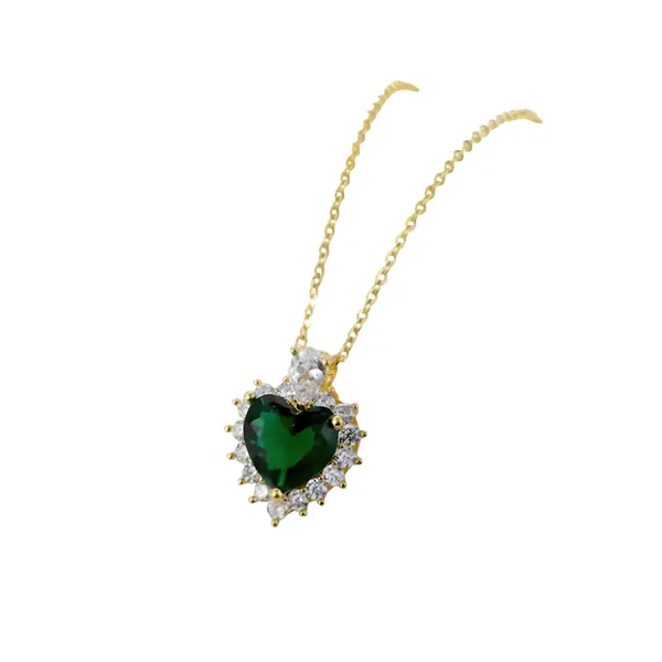 Heart_shape_High_Grade_Green_&_White_Zircon_Pendant_Chain_For_Girls_&_Women,_Fashionable_Stylish_western_jewellery