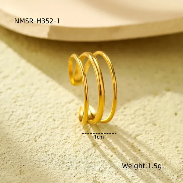 Three-Layer_Simple_Style_Ring_for_Women_&_Girls_|_Adjustable_Stainless_Steel_Western_Jewelry
