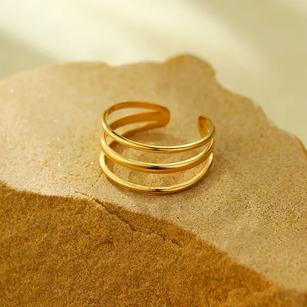 Three-Layer_Simple_Style_Ring_for_Women_&_Girls_|_Adjustable_Stainless_Steel_Western_Jewelry
