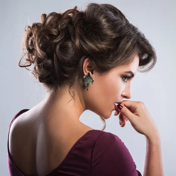 Oxidized_Human_Face_Oxidized_Stud_With_Steel_Bead_Drop_For_Women_&_Girls,_Stylish_&_Fashionable_Earring