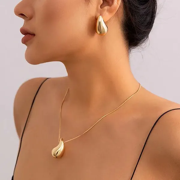 Stainless_Steel_Anti_Tarnish_Hollow_Large_Tear_Drop_Necklace_Set_with_Earrings_for_Women_&_Girls