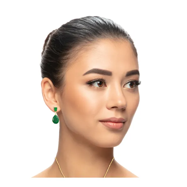Natural_Stone_Green_Onyx_Earring_for_Women_&_Girls