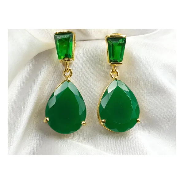 Natural_Stone_Green_Onyx_Earring_for_Women_&_Girls