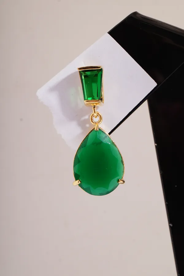 Natural_Stone_Green_Onyx_Earring_for_Women_&_Girls