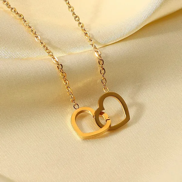 Double_Heart_Stainless_Steel_Necklace_–_Minimalist_Daily_Wear_for_Women_&_Girls