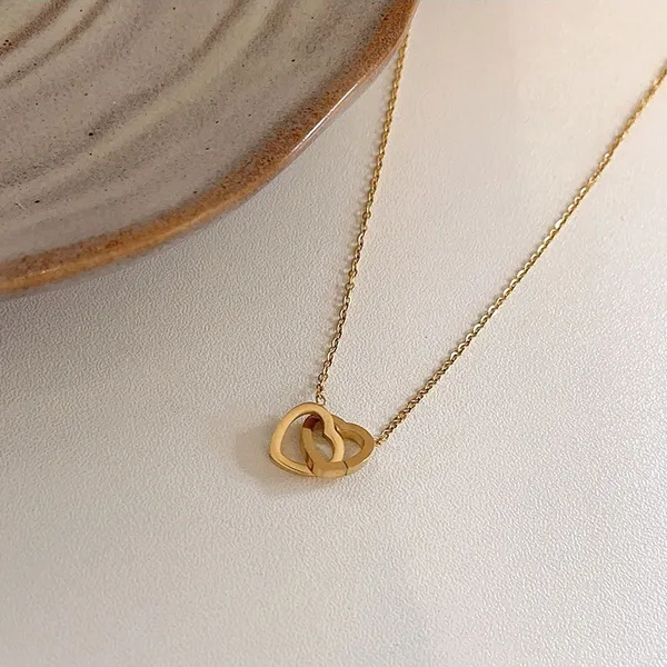 Double_Heart_Stainless_Steel_Necklace_–_Minimalist_Daily_Wear_for_Women_&_Girls