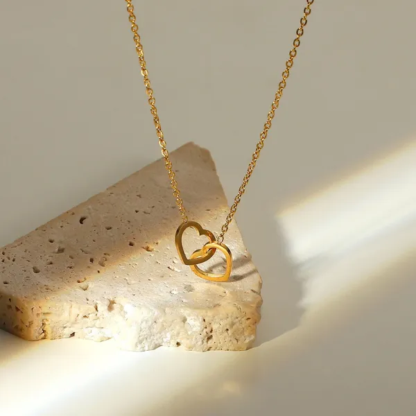 Double_Heart_Stainless_Steel_Necklace_–_Minimalist_Daily_Wear_for_Women_&_Girls