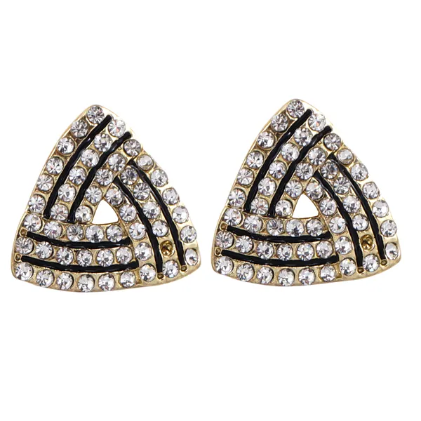 White_Triangle_Stud_Earrings_Fashion_Stud_Earrings_Korean_Earring_Fashion_Charm_Jewelry