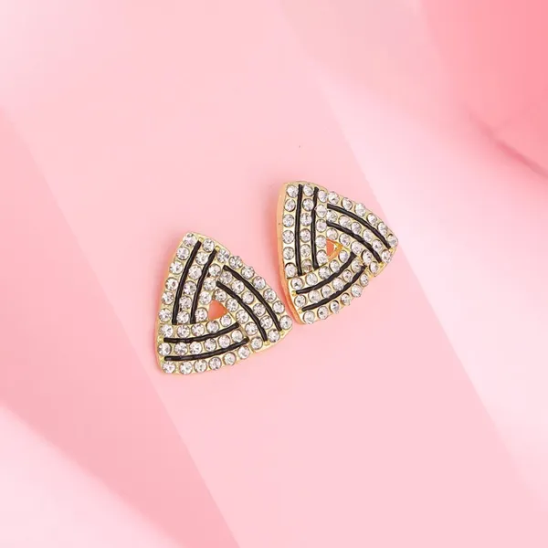 White_Triangle_Stud_Earrings_Fashion_Stud_Earrings_Korean_Earring_Fashion_Charm_Jewelry