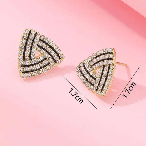 White_Triangle_Stud_Earrings_Fashion_Stud_Earrings_Korean_Earring_Fashion_Charm_Jewelry