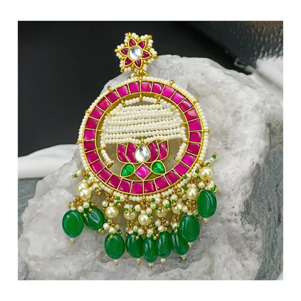 Circular_Shape_Lotus_design_Paachi_Kundan_Earring_for_Women_&_Girls,_Traditional_Jewellery,_Festive_Jewellery