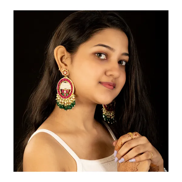Circular_Shape_Lotus_design_Paachi_Kundan_Earring_for_Women_&_Girls,_Traditional_Jewellery,_Festive_Jewellery