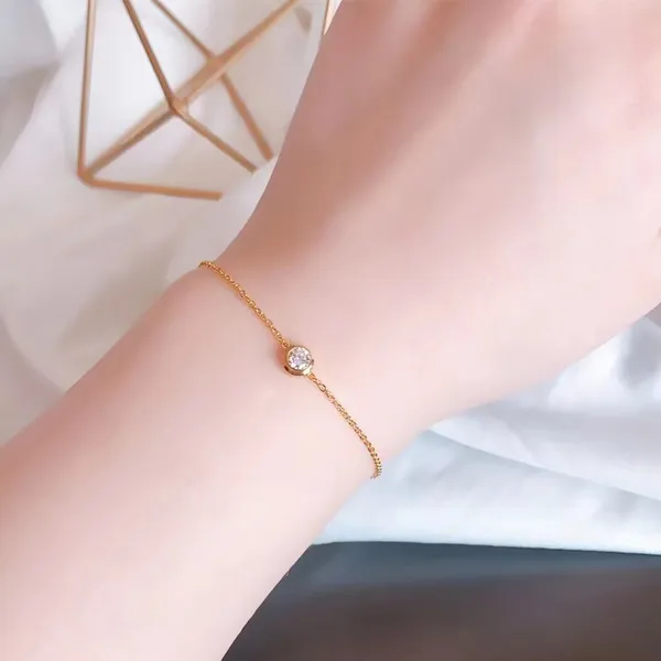 Anti_Tarnish_Simple_zircon_stainless_steel_Bracelet_For_Girls_&_Women,_Stylish_Daily_wear,_Office_wear,_Party_Wear_Bracelet