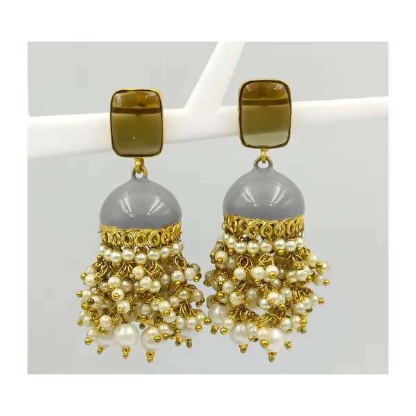 Hand_Made_Pearl_drop_Grey_Enamel_Paint_Meeanakari_Jhumki_for_Girls_&_Women,_Stylish_Traditional_Jewellery
