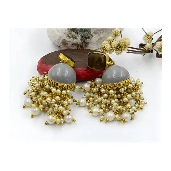 Hand_Made_Pearl_drop_Grey_Enamel_Paint_Meeanakari_Jhumki_for_Girls_&_Women,_Stylish_Traditional_Jewellery