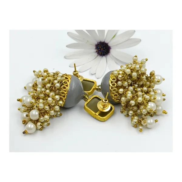 Hand_Made_Pearl_drop_Grey_Enamel_Paint_Meeanakari_Jhumki_for_Girls_&_Women,_Stylish_Traditional_Jewellery