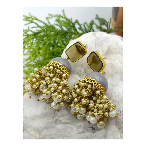 Hand_Made_Pearl_drop_Grey_Enamel_Paint_Meeanakari_Jhumki_for_Girls_&_Women,_Stylish_Traditional_Jewellery