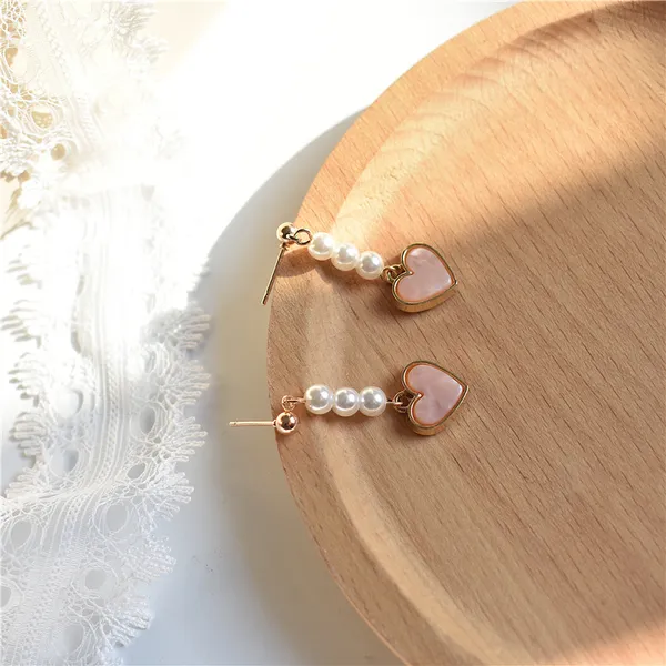Long_Pearl_drop_Pink_Colour_Heart_Shape_Earrings_for_women_&_Girls,_Premium_Quality_Western,_Korean_Jewellery