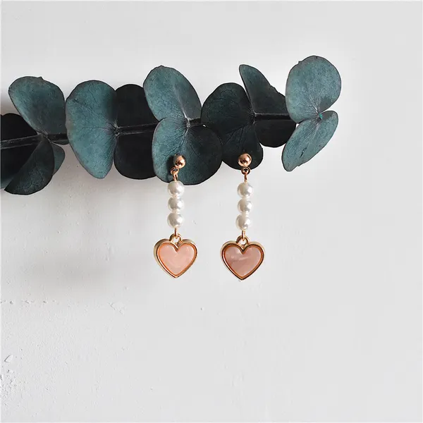 Long_Pearl_drop_Pink_Colour_Heart_Shape_Earrings_for_women_&_Girls,_Premium_Quality_Western,_Korean_Jewellery