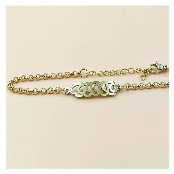 Inline_Five_Heart_Design_Stainless_Steel_Bracelet_for_Women_&_Girls,_Stylish_fashionable_western_Jewellery