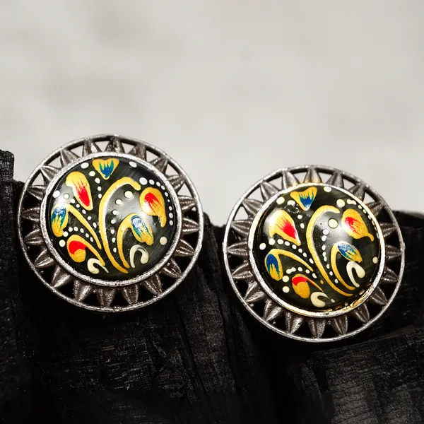 Hand_Painted_Traditional_Designer_Stud_Earrings_For_Women_&_Girls|Stylish_&_Fashionable_Earing|Accessories_Jewellery_for_Women|Birthday_Gift_for_Girlfriend,_Wife_&_Mom