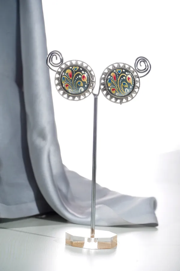 Hand_Painted_Traditional_Designer_Stud_Earrings_For_Women_&_Girls|Stylish_&_Fashionable_Earing|Accessories_Jewellery_for_Women|Birthday_Gift_for_Girlfriend,_Wife_&_Mom