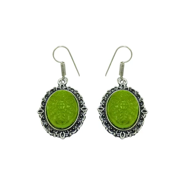 Vibrant_Lemon_Green_Oxidized_Dangler_for_Women_&_Girls