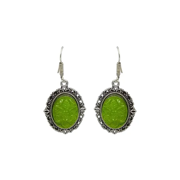 Vibrant_Lemon_Green_Oxidized_Dangler_for_Women_&_Girls