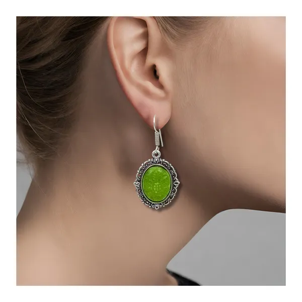 Vibrant_Lemon_Green_Oxidized_Dangler_for_Women_&_Girls