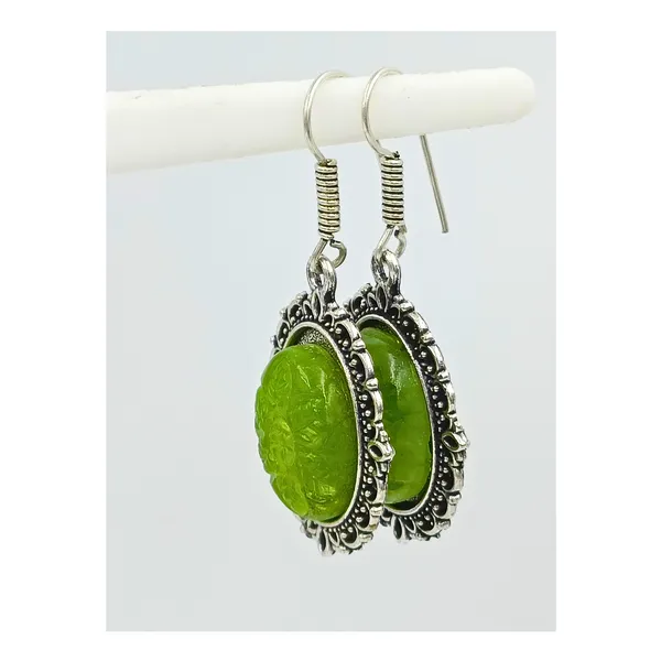 Vibrant_Lemon_Green_Oxidized_Dangler_for_Women_&_Girls