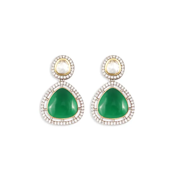 Marvelous_Green_colour_Kundan_Earing_for_Women_&_Girls,_Traditional_Stylish_earrings