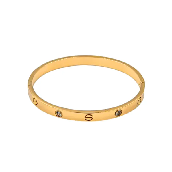 Luxury_Designer_Screw_&_Zircon_Studded_Stailess_Steel_Bracelet_For_Women_&_Girls