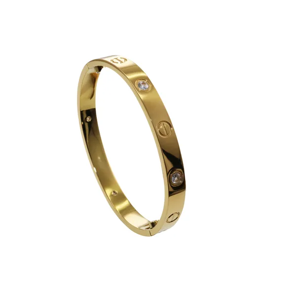 Luxury_Designer_Screw_&_Zircon_Studded_Stailess_Steel_Bracelet_For_Women_&_Girls