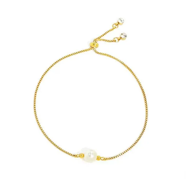 Anti_Tarnish_gold_draw_pearl_zircon_Stainless_Steel_bracelet_For_Girls_&_Women,_Stylish_Western_wear