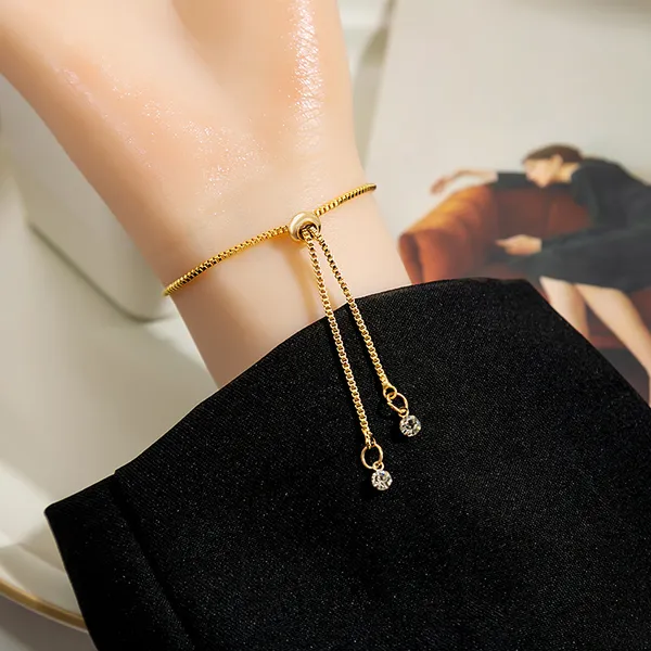 Anti_Tarnish_gold_draw_pearl_zircon_Stainless_Steel_bracelet_For_Girls_&_Women,_Stylish_Western_wear