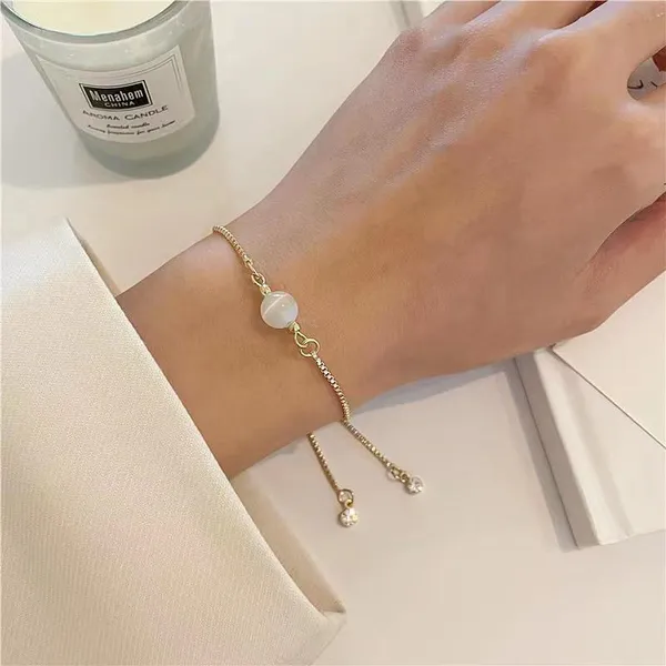 Anti_Tarnish_gold_draw_pearl_zircon_Stainless_Steel_bracelet_For_Girls_&_Women,_Stylish_Western_wear