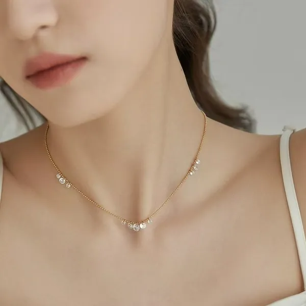 Stainless_Steel_Bohemian_shiny_White_Zircon_collarbone_necklace_for_Women_&_Girls,_Stylish_Ant_tarnish_jewellery