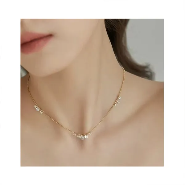 Stainless_Steel_Bohemian_shiny_White_Zircon_collarbone_necklace_for_Women_&_Girls,_Stylish_Ant_tarnish_jewellery