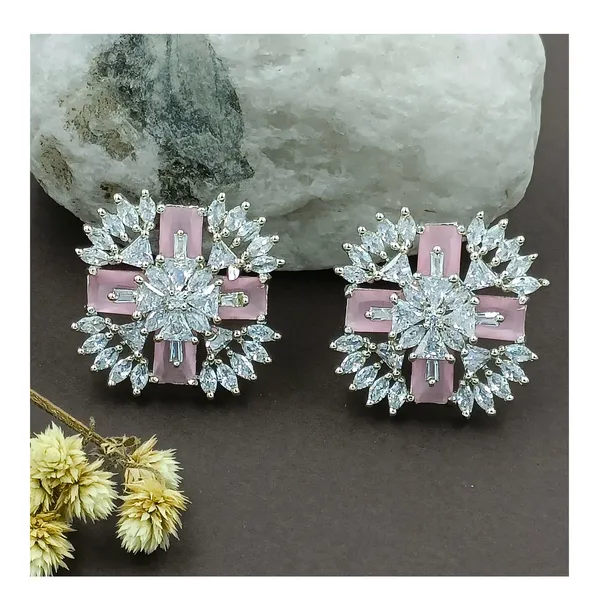 Floral_Design_Pink_&_White_American_Diamond_Stud_for_Women_&_Girls,_Stylish_Fashinable_earring